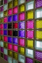 Colored glass blocks Royalty Free Stock Photo