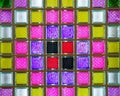 Colored glass blocks Royalty Free Stock Photo
