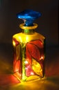 Colored glass bottle Royalty Free Stock Photo