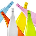 Colored glass bottle Royalty Free Stock Photo