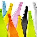 Colored glass bottle Royalty Free Stock Photo