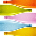 Colored glass bottle Royalty Free Stock Photo