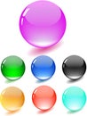 Colored glossy sphere