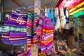 Colored gloves from Bolivia ethnic market Royalty Free Stock Photo