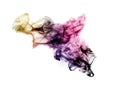 Colored with gradient blurred fume Royalty Free Stock Photo