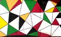 Colored graffiti grunge triangles pattern