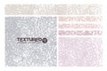Colored grunge rectangular backgrounds set. Vector old painted squares or rectangular shapes. Dirty vintage grunge