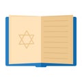 Colored hanukkah torah icon Vector