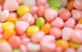 Colored heart candy for the background Royalty Free Stock Photo