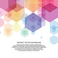 colored hexagon background. vector illustration. abstract image. polygonal style. eps 10