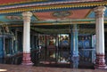 Colored Hindu Temple in the Reunion Island