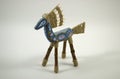 Colored horse figurine