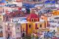 Colored Houses Iglesia de San Roque Guanajuato Mexico