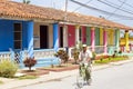 Colored houses in Pinar del Rio