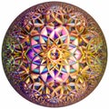 colored hyperbolic tessellation Royalty Free Stock Photo