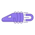 Colored Hyperloop Icon.