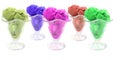 Colored ice cream Royalty Free Stock Photo