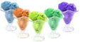 Colored ice cream Royalty Free Stock Photo