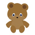 Colored icon cute baby Teddy bear in a cartoon style Royalty Free Stock Photo