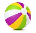 Colored inflatable beach ball Royalty Free Stock Photo