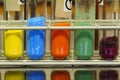 Colored inorganic chemical salts