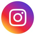 Colored Instagram logo icon Royalty Free Stock Photo