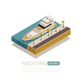 Yachting Isometric Banner