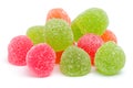 Colored jelly sweet sugar candies