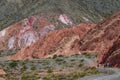 Colored landscape in Purmamarca, Jujuy Argentina