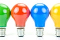 Colored Light Bulbs Royalty Free Stock Photo