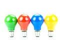 Colored Light Bulbs Royalty Free Stock Photo