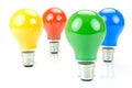 Colored Light Bulbs Royalty Free Stock Photo
