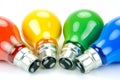 Colored Light Bulbs Royalty Free Stock Photo