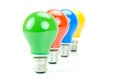 Colored Light Bulbs Royalty Free Stock Photo