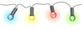 colored light bulbs string