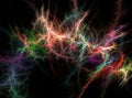 Colored lightning abstract fractal effect light background Royalty Free Stock Photo