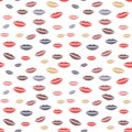 Colored lips pattern