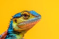 A close up of a lizard with an isolated background Royalty Free Stock Photo