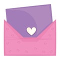 Colored love message envelope icon Vector Royalty Free Stock Photo