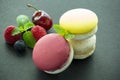 Colored macaroons