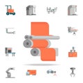 colored machine production icon. Production icons universal set for web and mobile