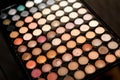 Colored make-up palette close-up Royalty Free Stock Photo