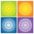 Colored Mandalas Royalty Free Stock Photo