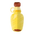 Colored maple syrup bottle traditional