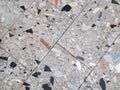 Colored marble mosaic floor texture closup background