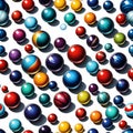 colored marbles, AI-generatet Royalty Free Stock Photo