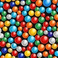 colored marbles, AI-generatet Royalty Free Stock Photo