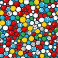 colored marbles, AI-generatet Royalty Free Stock Photo