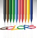 colored markers