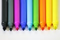 Colored markers - Back to school Royalty Free Stock Photo